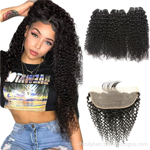 Unprocessed Virgin Brazilian Hair Bundle,Wholesale Human Hair Jerry Curly Bundles,Raw Cuticle Aligned Hair